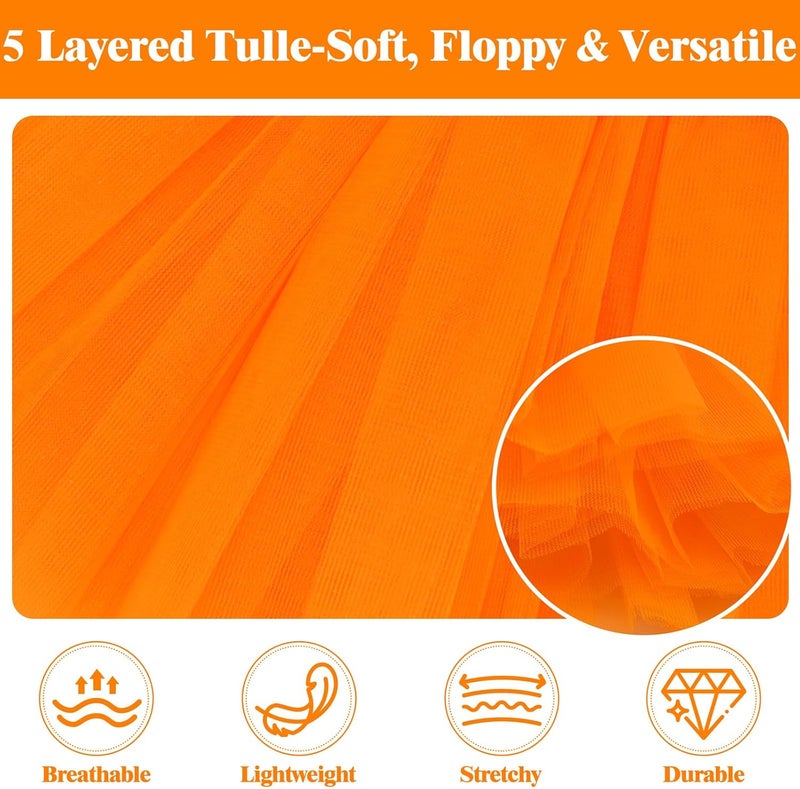 Sarfel Tutu for Women Adults 5 Layered Tulle Skirt Halloween Tutu Skirts for Women 80S Tutu Adult Tutus Fluffy Skirt Running - Image 4